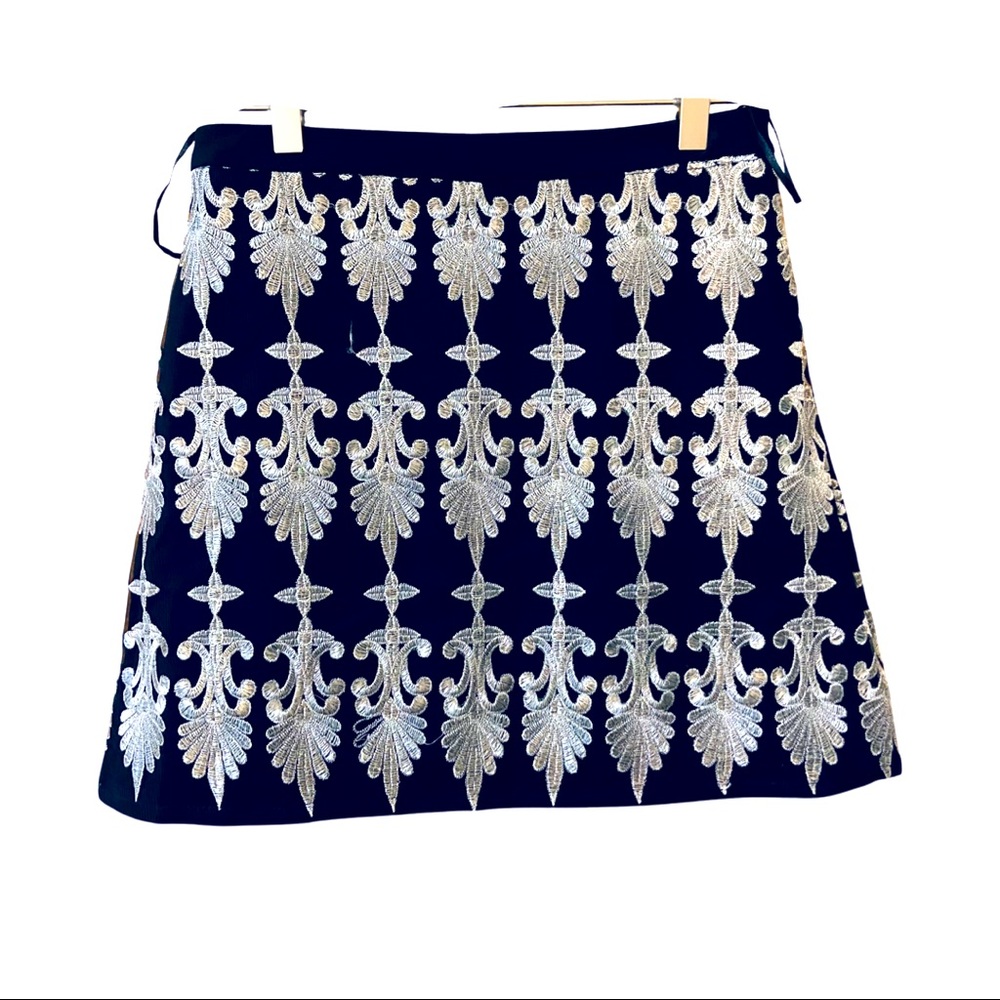 Elegant Black and Silver Women's Skirt